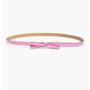 NWT Kate Spade Shoestring Bow Leather Belt Pink Size M